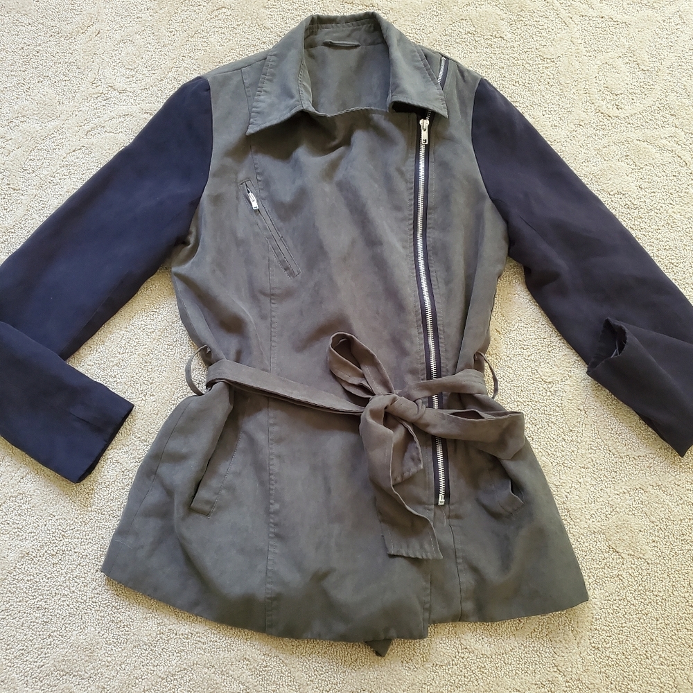 Womens Moon Collection Tie Waist Jacket Size Small Boho Anthro